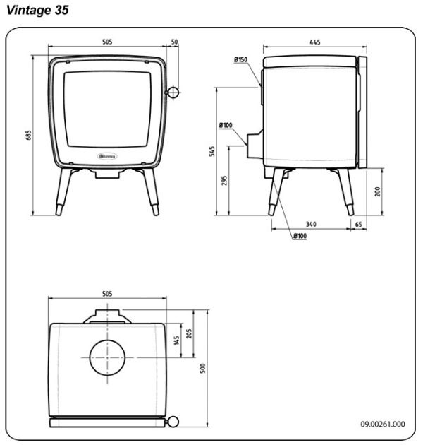 Dovre Vintage 35 afmetingen