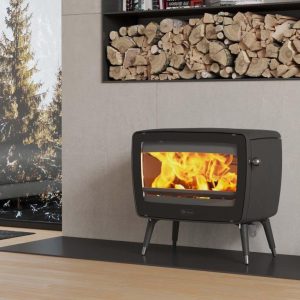 Dovre Vintage 50 brandend opgesteld